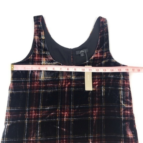 New J Crew Velvet Tank Top Stewart Tartan Plaid - Picture 8 of 8